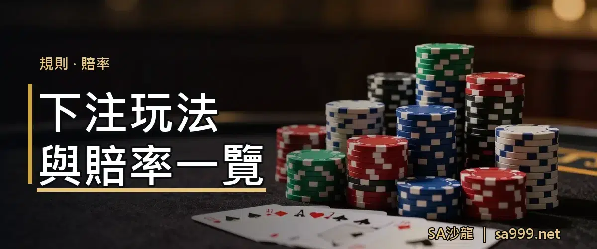 下注玩法與賠率一覽